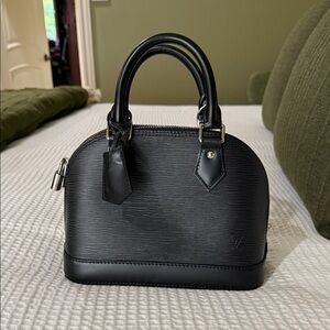 Louis Vuitton Black Alma BB Mini Bag